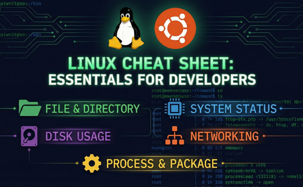 Linux Commands Cheat Sheet for Beginners
